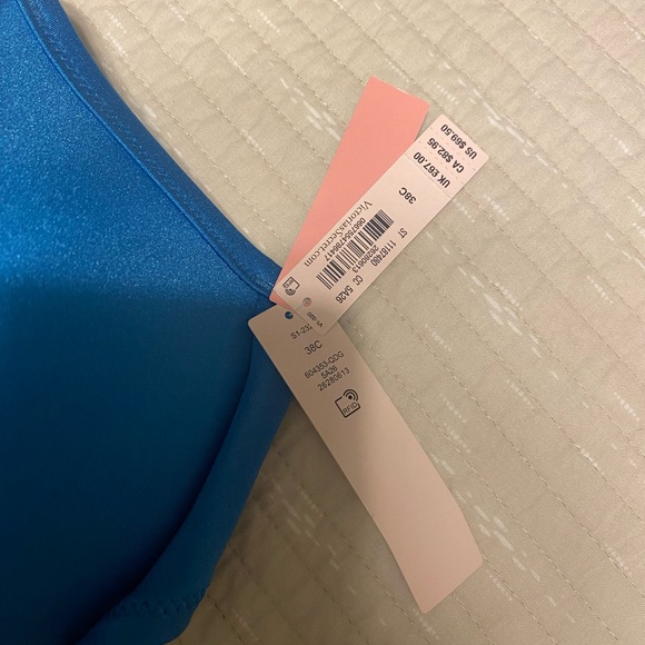 Shine strap full coverage push up bikini top turquoisea - Picture 4 of 4